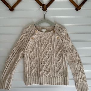 H&M cream cableknit sweater